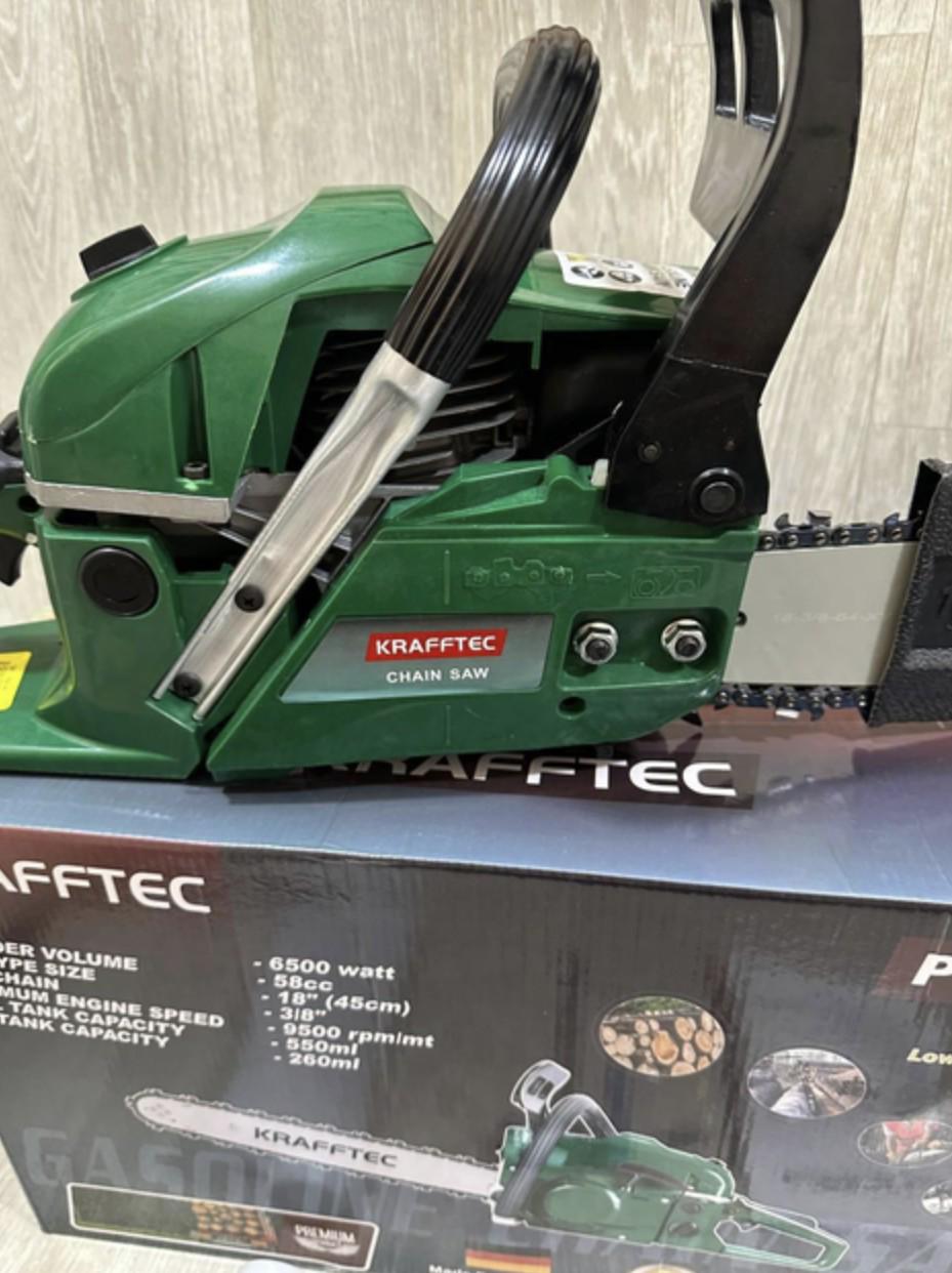 Бензопила цепная KRAFFTEC 6500 45 см - фото 2