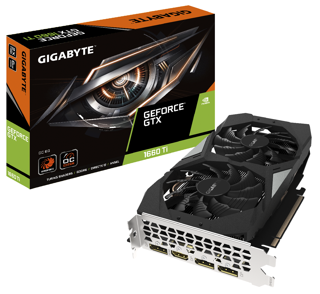 Видеокарта Gigabyte GeForce GTX 1660 Ti OC 6GB (22717727)