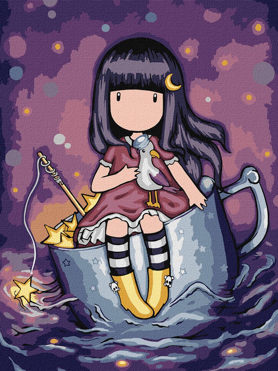 Картина по номерам Ideyka для детей A Night's Quest Santoro Gorjuss Collection 30х40 см (2824290319)