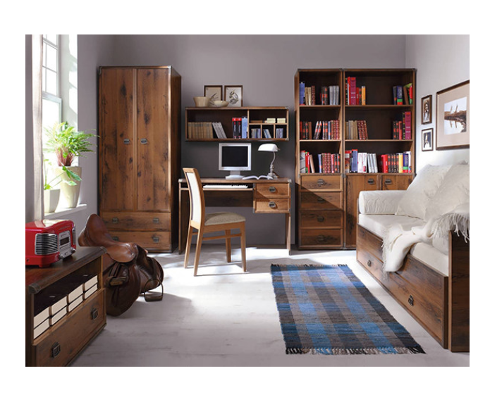 Комод Gerbor Індіана JKOM2D4S/130ДСП Дуб шуттер - фото 5 Комод Gerbor Індіана JKOM2D4S/130ДСП Дуб шуттер - фото 5