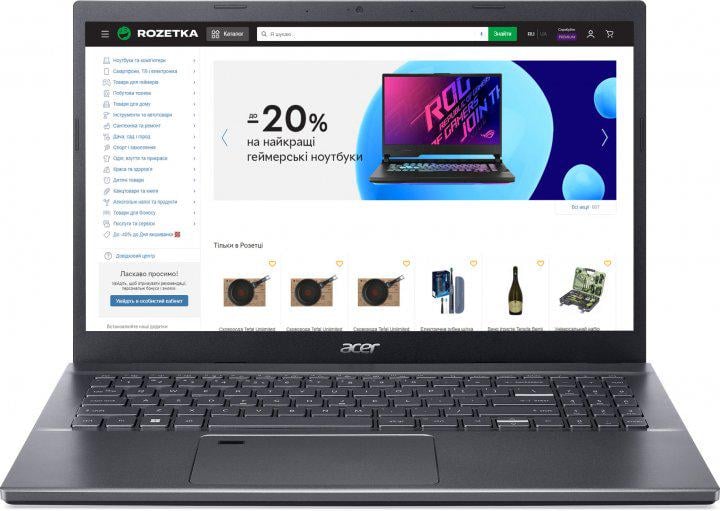 Ноутбук Acer Aspire 5 A515-47-R1U4 NXK86EX00R AMD Ryzen 5 5625U 4,3 GHz16/512 GB 15,6" Gray - фото 3