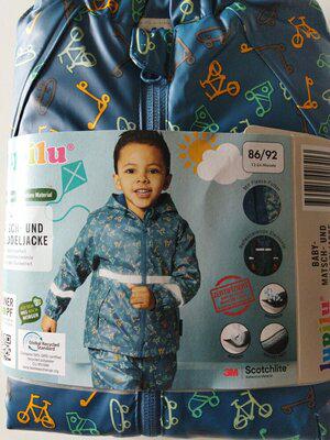 Куртка для хлопчиків Lupilu водонепроникна 86-92 см