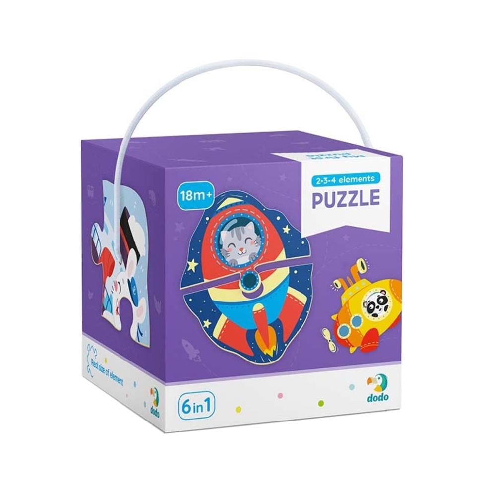 Пазлы детские картонные DoDo Toys Транспорт DoDo 300154 4 элем. (IP-177-P-524)