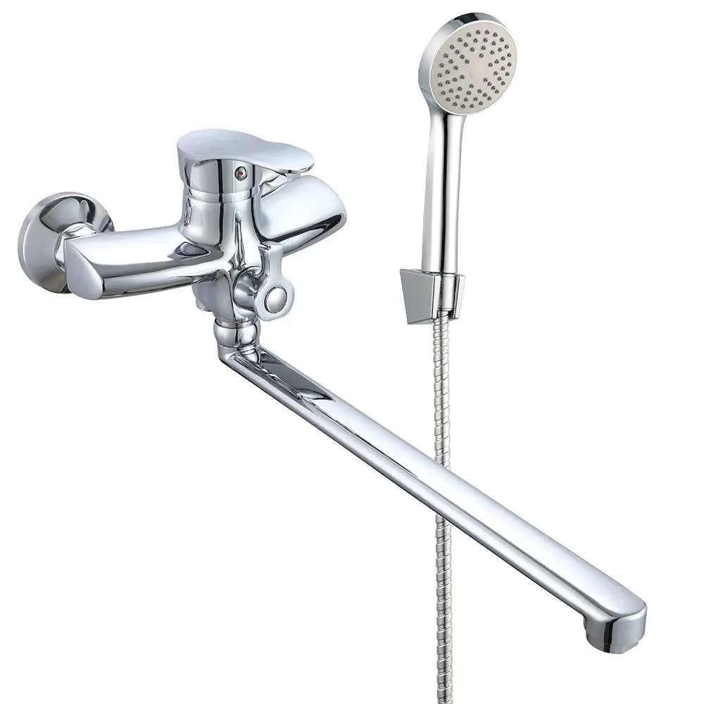 Смеситель для ванны Wezer VRL713-04 однорычажный с ручной лейкой Хром (SQ-1056337)