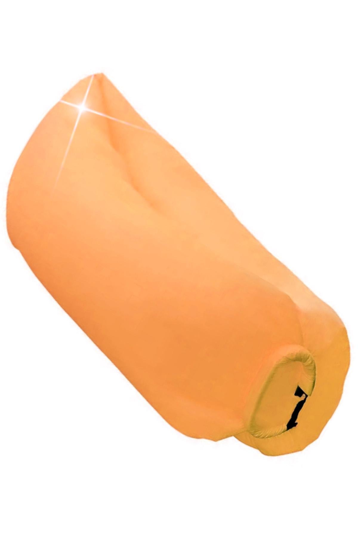 Надувний лежак Lamzac для пікніків 200х60 см Orange (552498024) - фото 1