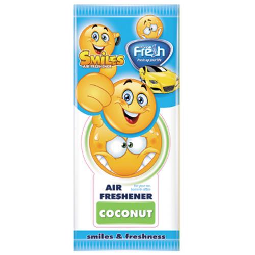 Освежитель воздуха сухой лист Fresh Way SMILES DRY Coconut (00000032005)