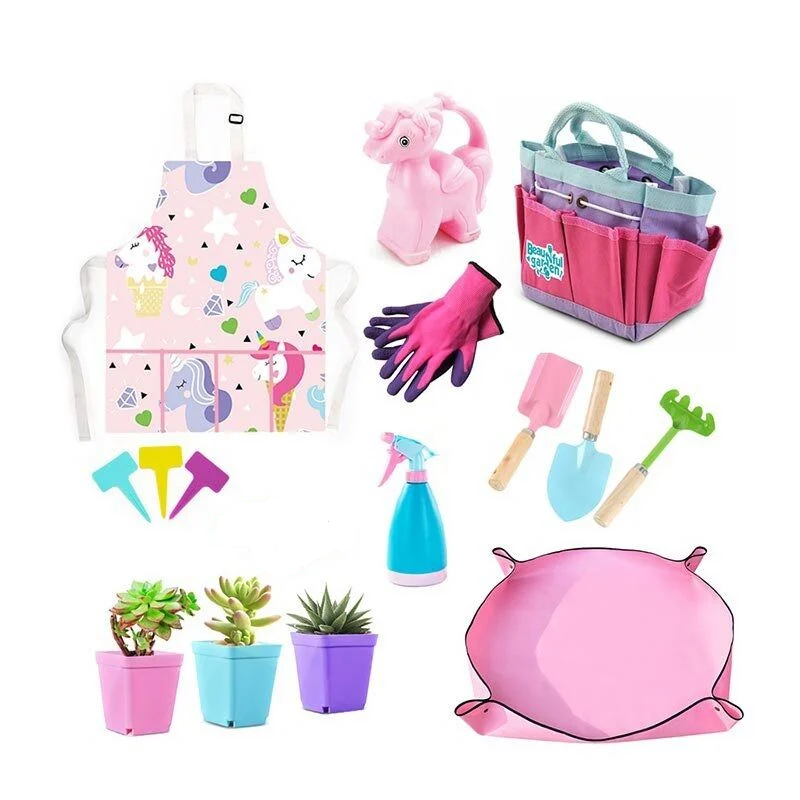 Набір ігровий садівника 168-98 інструменти/органайзер/розпилювач/поливалка/3 горщики/рукавички/фартух (164997)