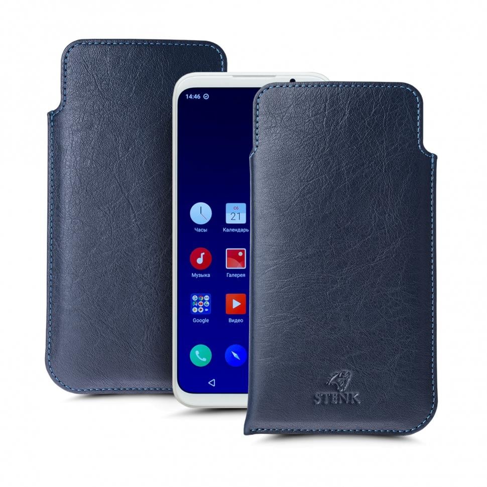 Футляр Stenk Elegance для Meizu 16s Синий (65961)