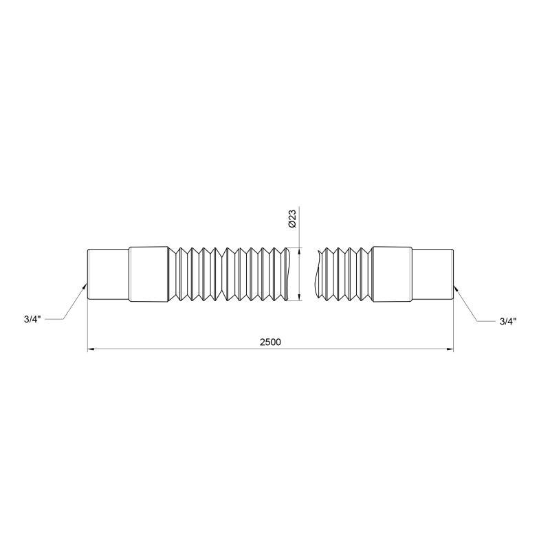 Шланг для зливу з пральної машинки SD Plus SD096W250 250 см (10879591) - фото 2