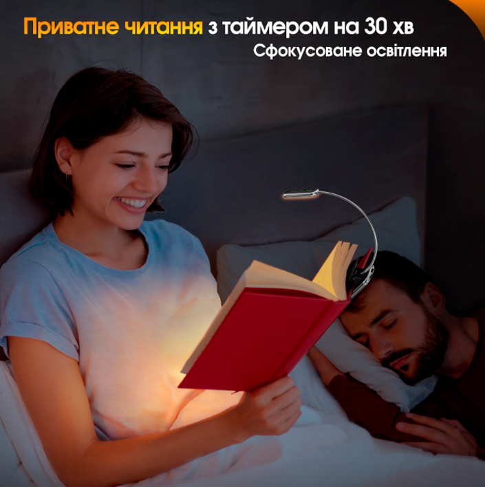 Лампа для читання GLOCUSENT GL020 міні-універсальна Grey (2644860710) - фото 6 Лампа для читання GLOCUSENT GL020 міні-універсальна Grey (2644860710) - фото 6