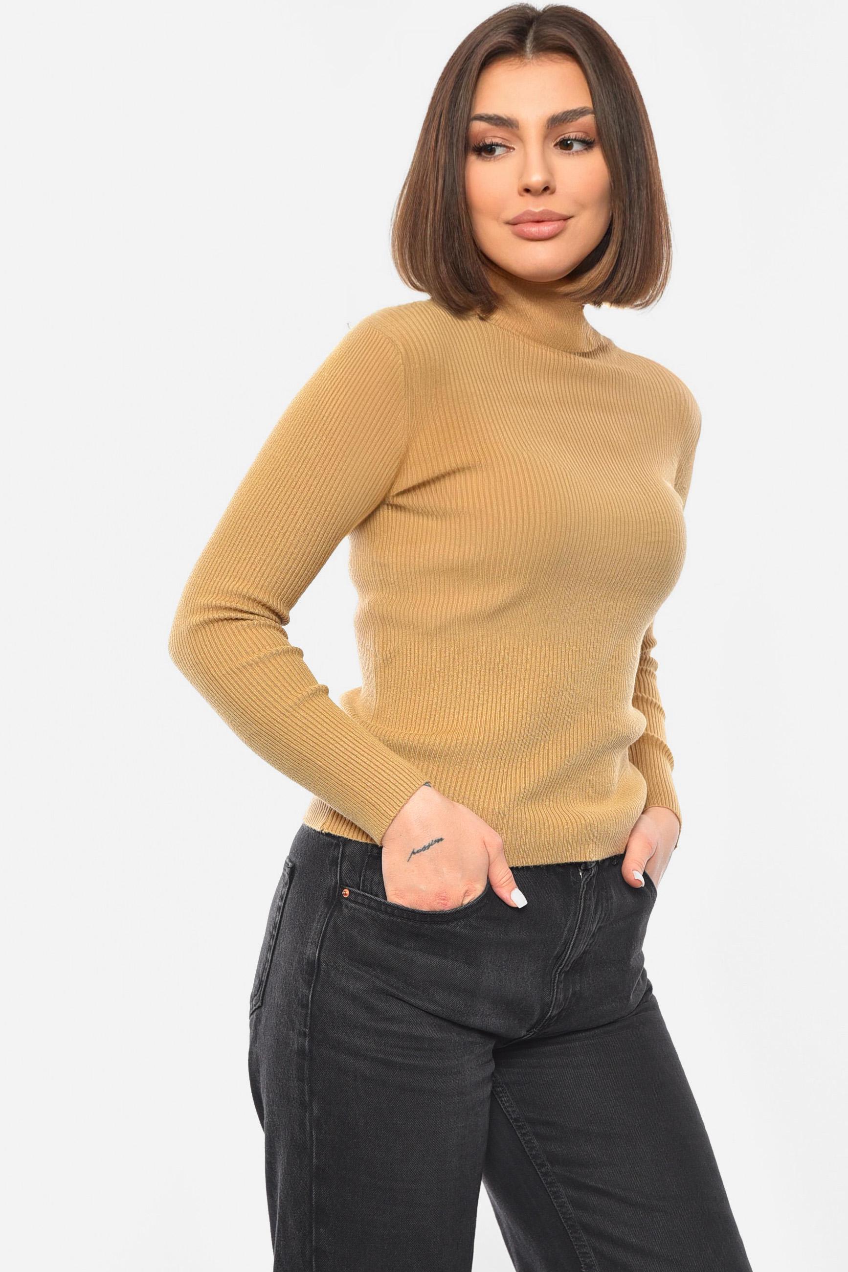 Гольф женский однотонный M Мокко (193390) - фото 2 Гольф женский однотонный M Мокко (193390) - фото 2