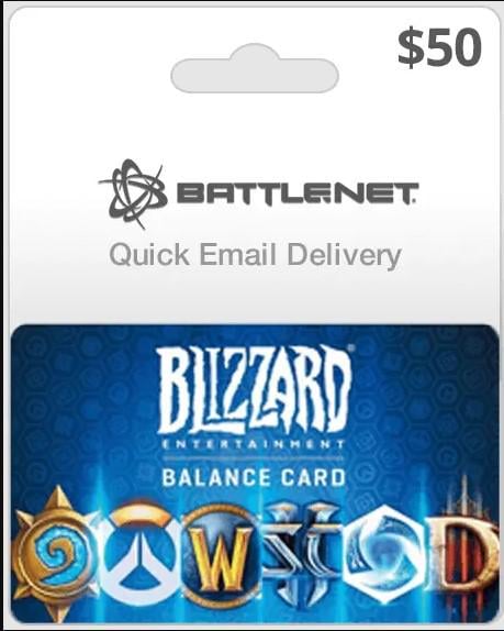 Карта подарочная Blizzard Battle.net 50 USD Карта подарочная Blizzard Battle.net 50 USD