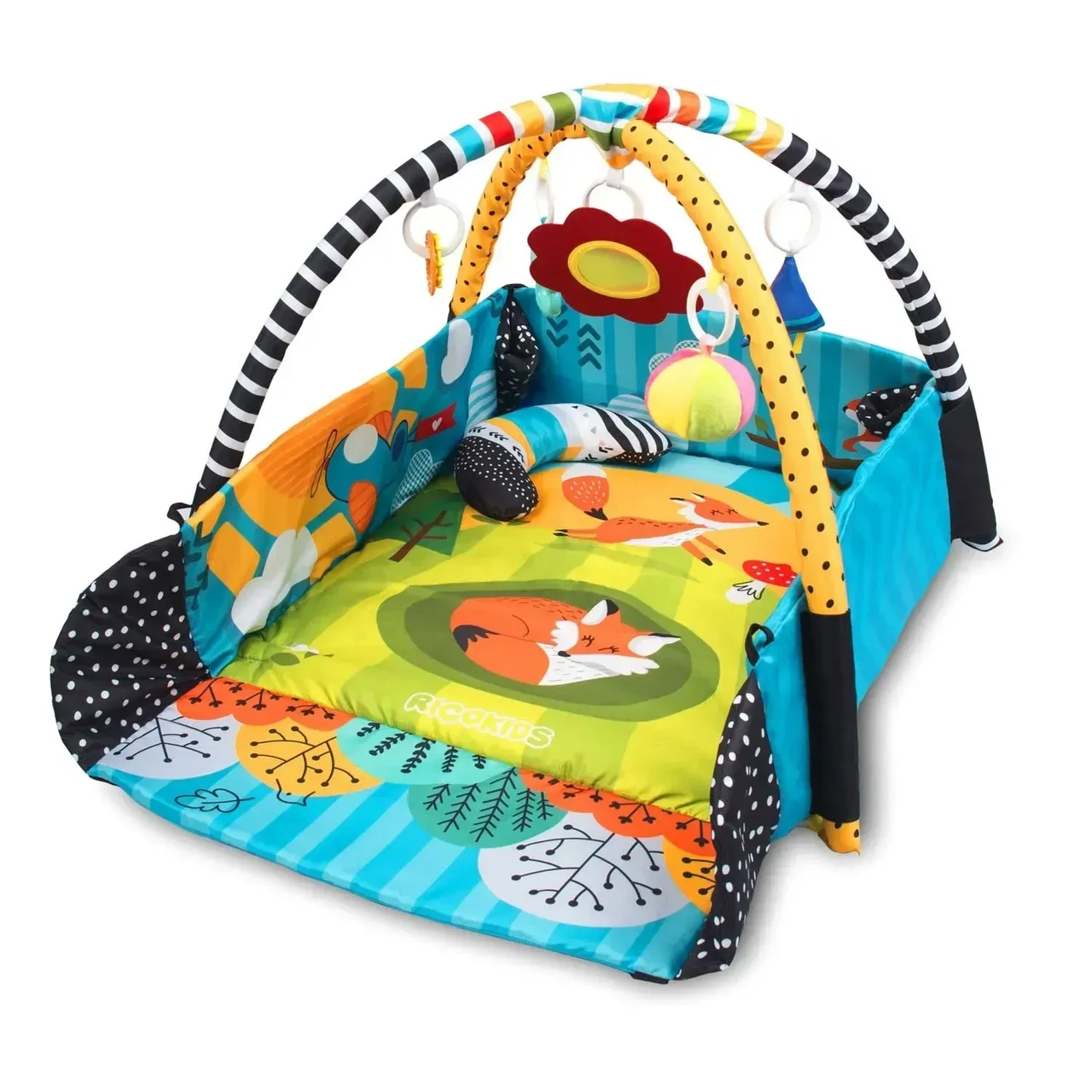 Килимок розвиваючий 3в1 Лисеня з дугами та іграшками Ricokids 110×100 см (36962152) Килимок розвиваючий 3в1 Лисеня з дугами та іграшками Ricokids 110×100 см (36962152)