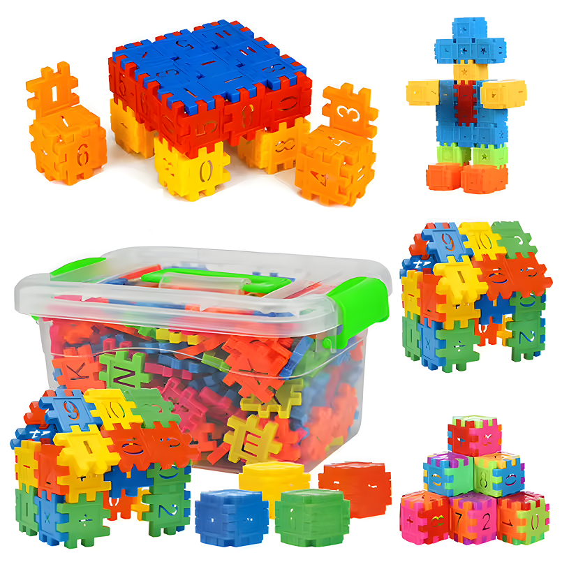 3D-конструктор для дітей 110 кольорових будівельних блоків 3D-конструктор для дітей 110 кольорових будівельних блоків