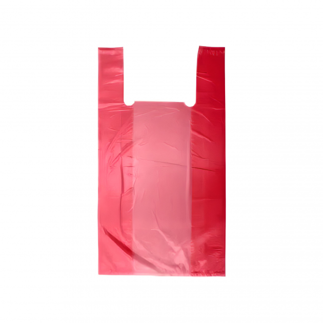 Пакеты майка Люкс 24х43 см 10х160 шт. Красный (3550)