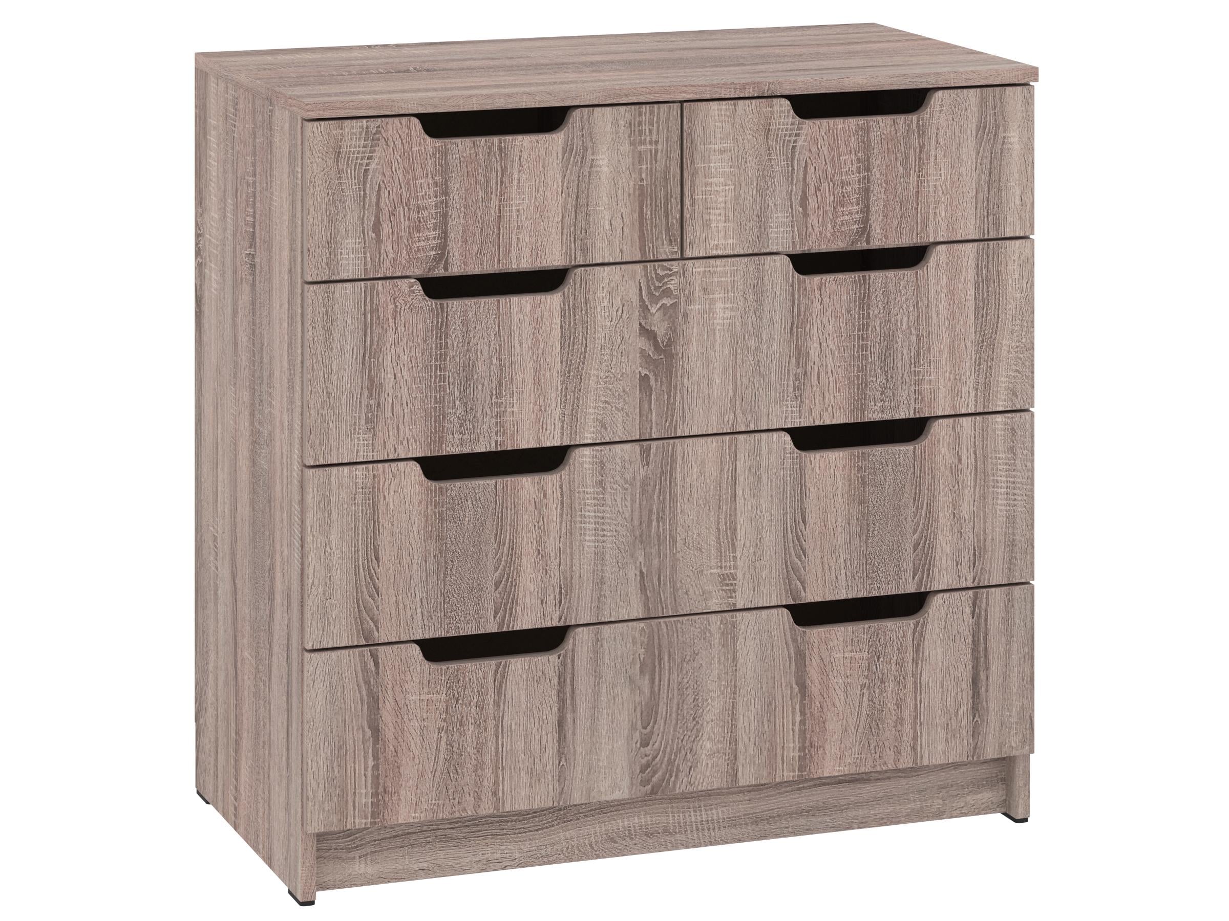 Комод с ящиками PEHOTIN ЭКО К-3+2 ДСП 80х43х80 см Трюфель (PN-100475)
