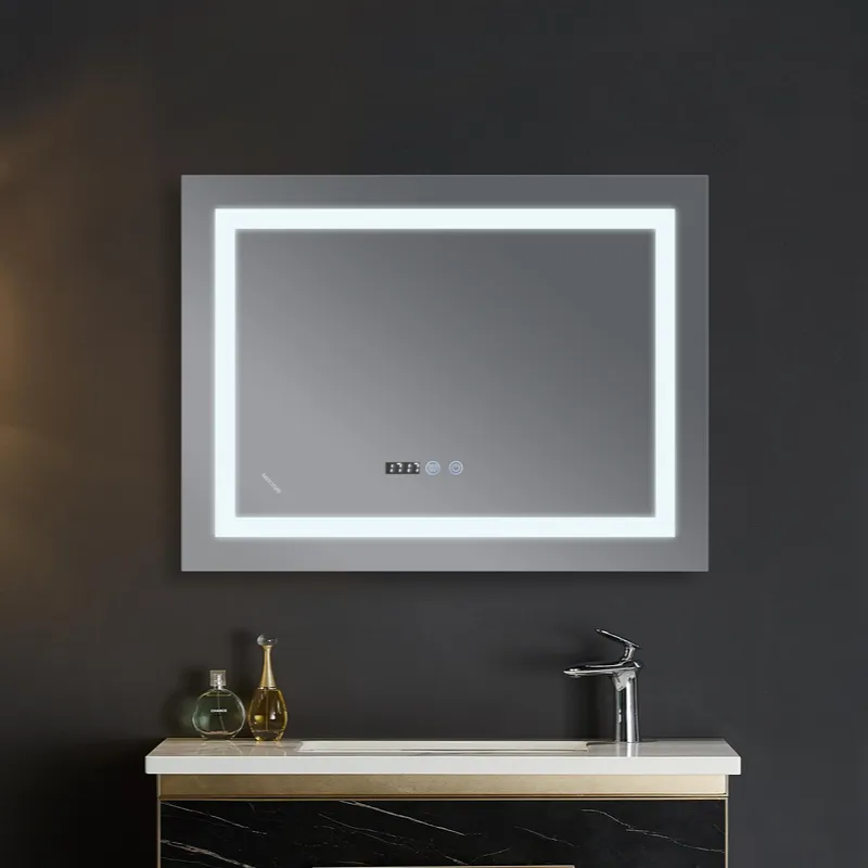 Зеркало для ванной комнаты MIXXUS WARM MR02 LED Touch/Anti-fog/димер/регулировка яркости/часы 70x50 см (MI6668) Зеркало для ванной комнаты MIXXUS WARM MR02 LED Touch/Anti-fog/димер/регулировка яркости/часы 70x50 см (MI6668)