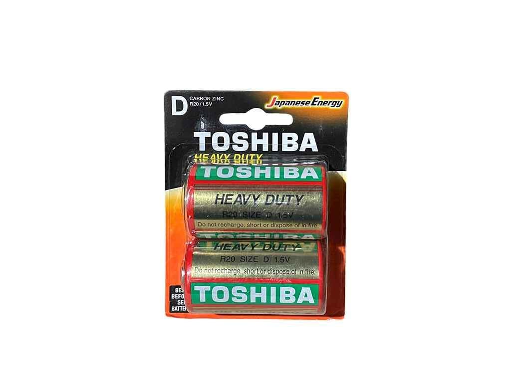 Батарейка солевая TOSHIBA R20/D 2 шт. (743310)