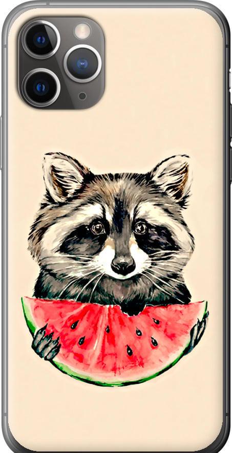 Чехол на iPhone 11 Pro Max Енотик с арбузом (4605u-1723-42517) Чехол на iPhone 11 Pro Max Енотик с арбузом (4605u-1723-42517)