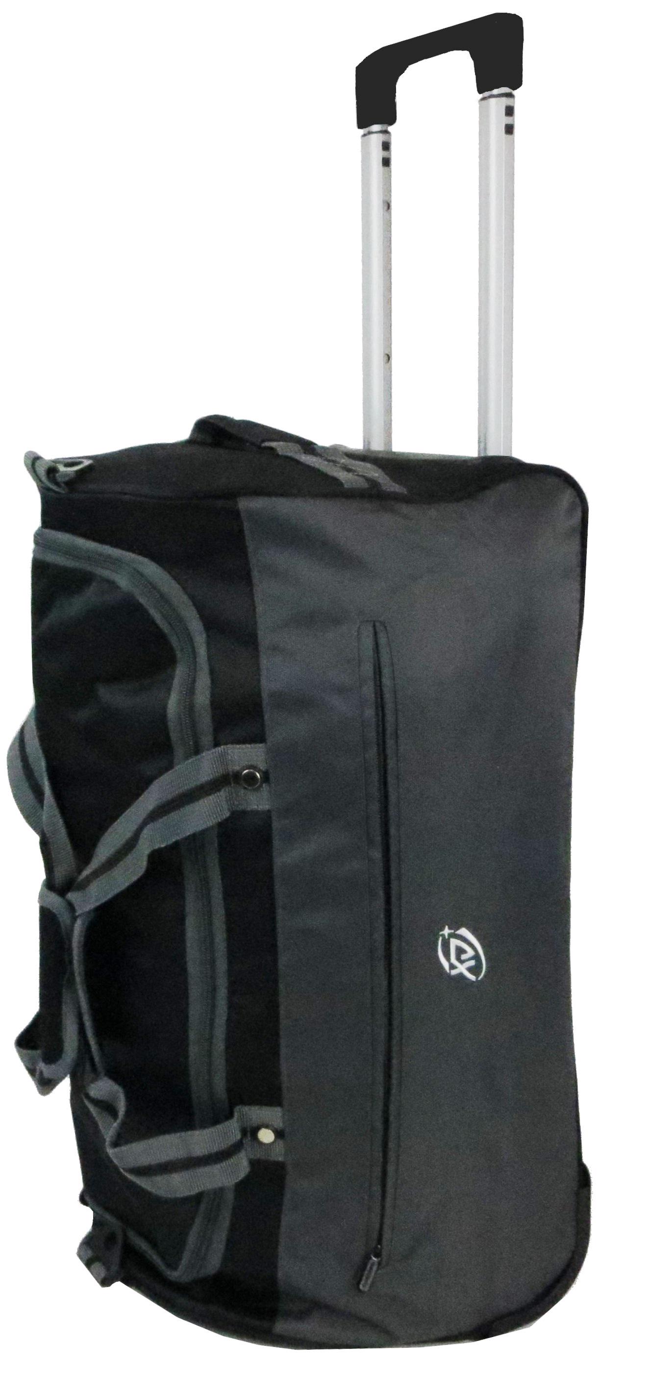 Дорожная сумка на колесах 42 л Черный (TB275-22 grey)