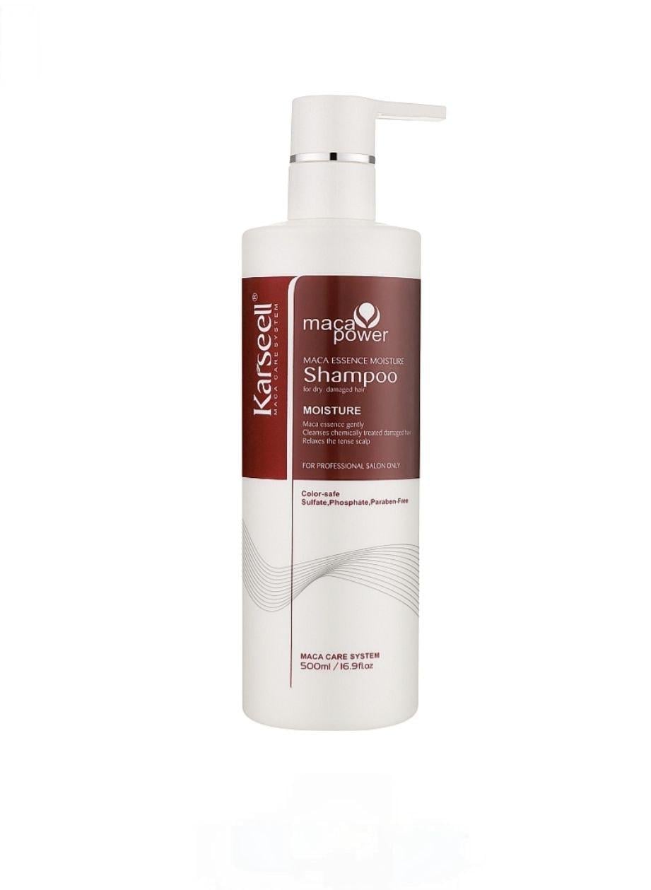 Шампунь для сухого пошкодженого волосся Karseell Maca Essence Moisture Shampoo 500 мл (3139К)