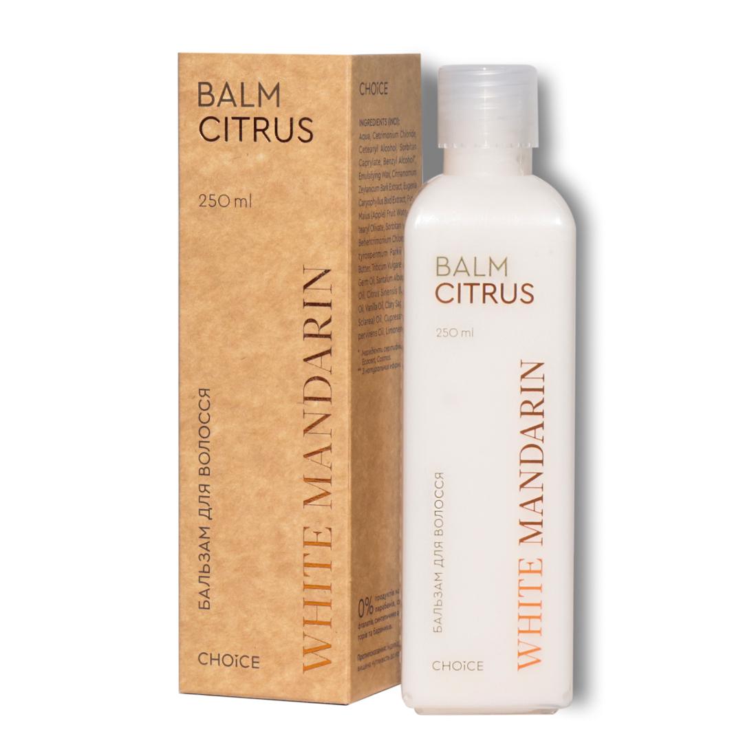Бальзам-кондиционер для волос натуральный White Mandarin для тонких и ослабленных волос серия Цитрус 250 мл (99101230101)