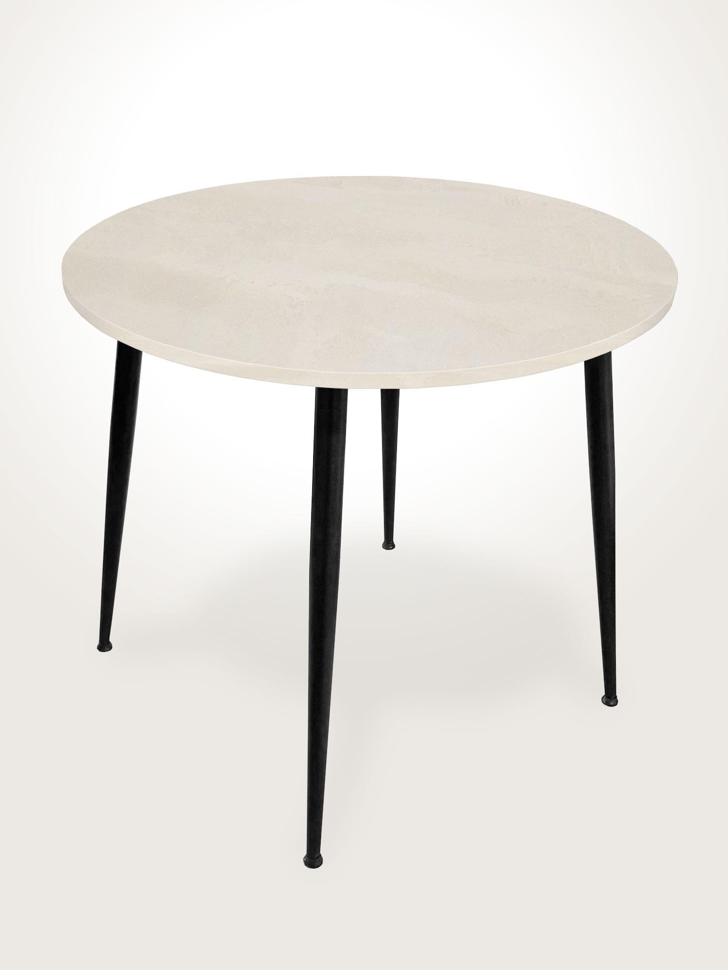 Обідній стіл Fusion furniture Раунд 800 Чорний/Шовковий камінь Обідній стіл Fusion furniture Раунд 800 Чорний/Шовковий камінь