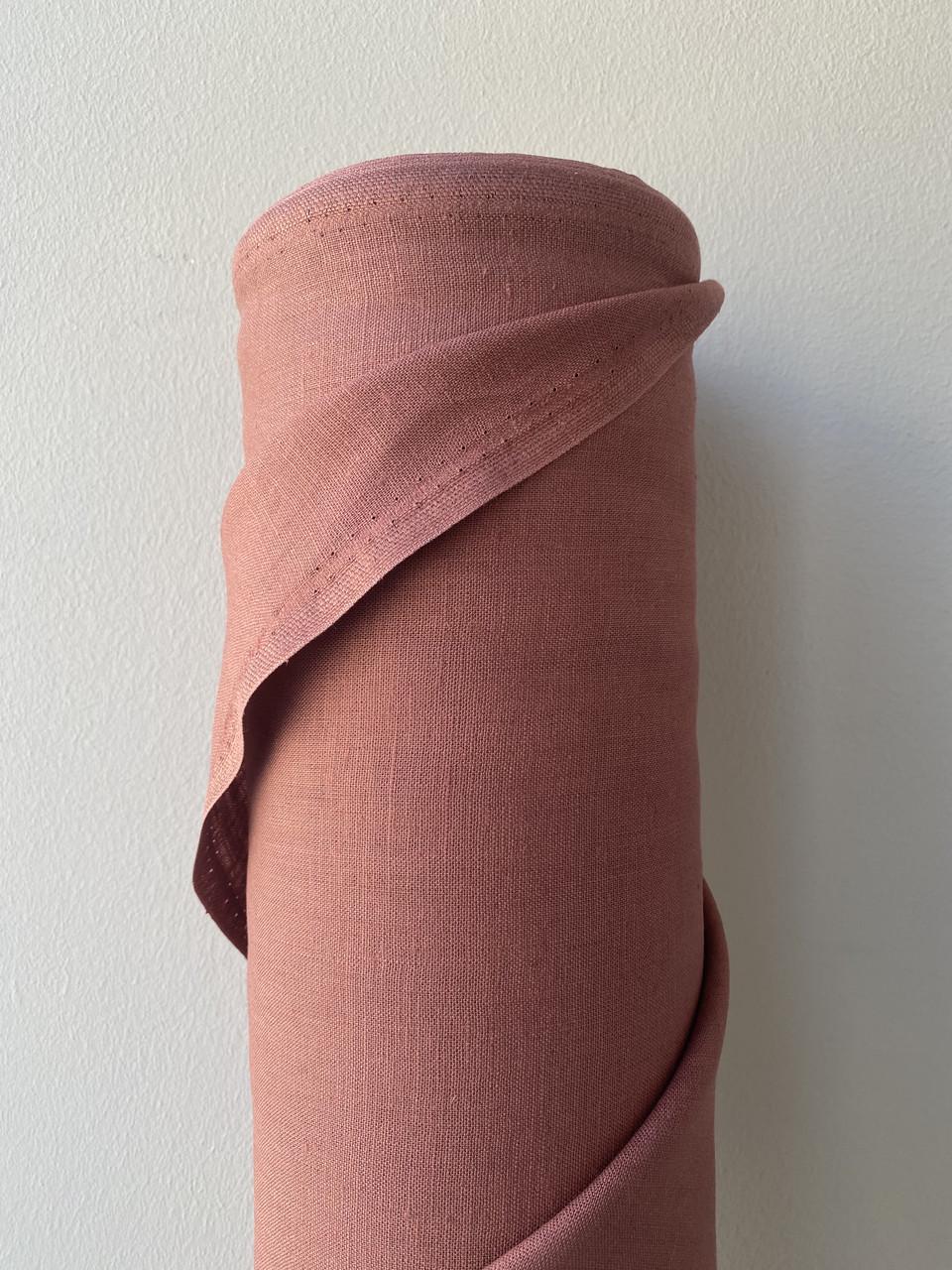 Ткань LINEN PLUS 100% лен 143 см 134/603 Терракотовый - фото 5