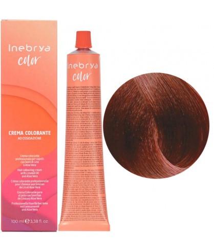 Крем-краска для волос INEBRYA Color с содержанием аммиака 100 мл 6/43 Темно-русый медно-золотистый