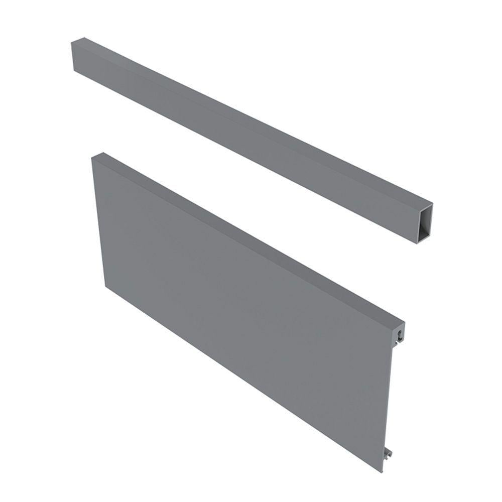 Передняя панель GTV для внутреннего ящика AXIS PRO PB-AXISPRO-PANELWEW-110R 110 мм и релинг 1200 мм Антрацит (30717)