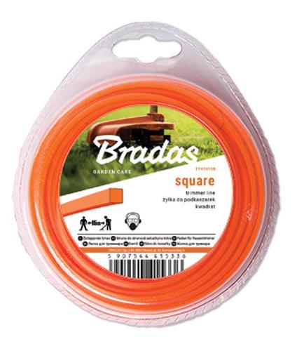 Леска для триммера Bradas Trimmer Квадрат 2,4 мм 15 м (ZTK2415B)