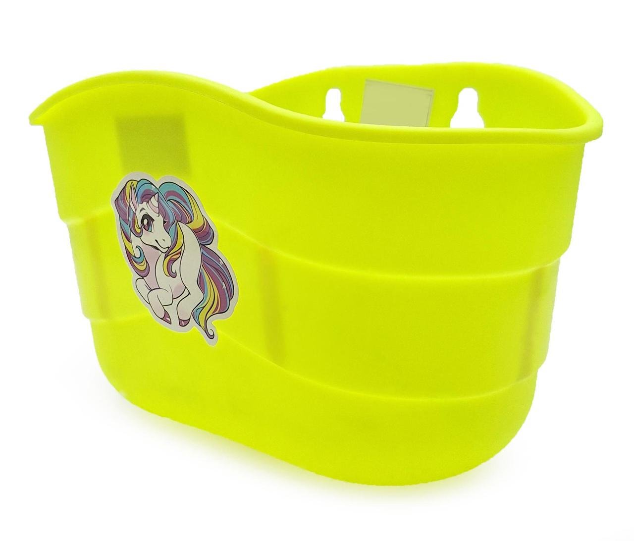 Кошик на дитячий велосипед/самокат 19 мм Жовтий (G0001196)