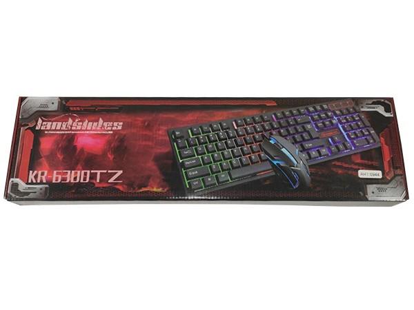 Комплект дротова клавіатура і мишка з LED підсвічуванням KEYBOARD UKC HK-6300 - фото 8