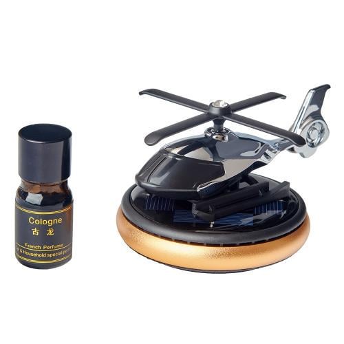 Ароматизатор многоразовый Вертолет на солнечной батарее Золотой (00000065618)