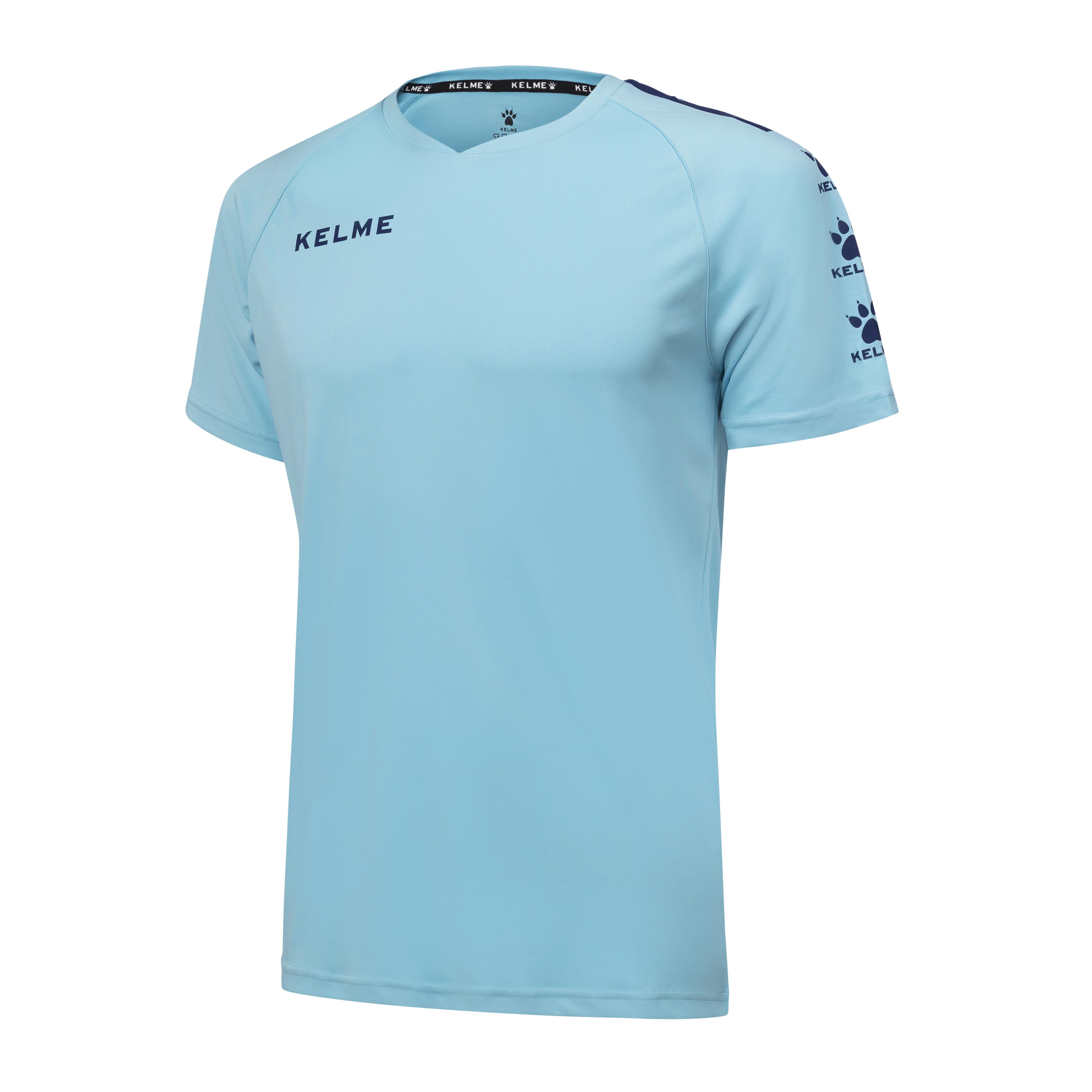 Футболка Kelme Lince к/р S Голубой/Темно-синий Футболка Kelme Lince к/р S Голубой/Темно-синий