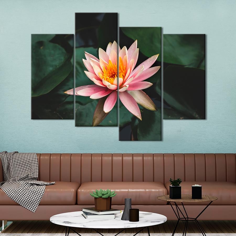Картина цветы и растения Утонченный цветок лотоса 149x106 см (A1048-4)