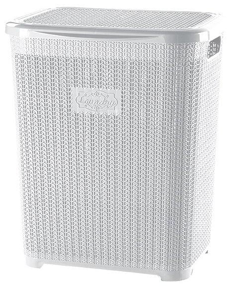 Корзина для белья с крышкой Violet House 1007 Виолетта 45 л White