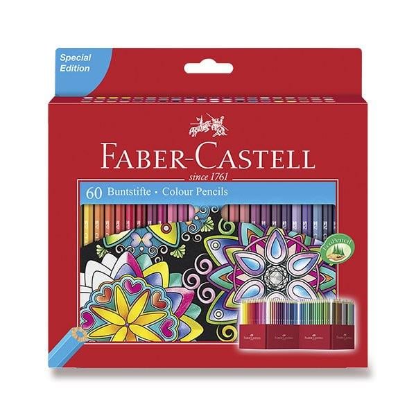 Набір кольорових олівців Faber-Castell картонний пенал 60 кольорів (111260) Набір кольорових олівців Faber-Castell картонний пенал 60 кольорів (111260)