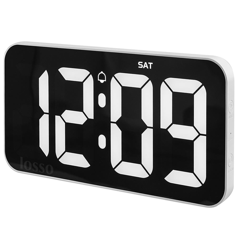 Часы настенные электронные LOSSO Premium W-500 с LED подсветкой Белый (369505101)