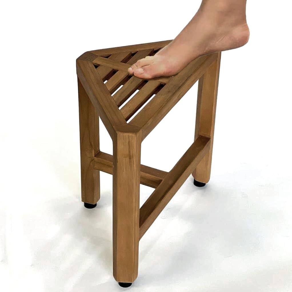 Табурет для ванной из дерева Моринес Корица (ТВН-004133)