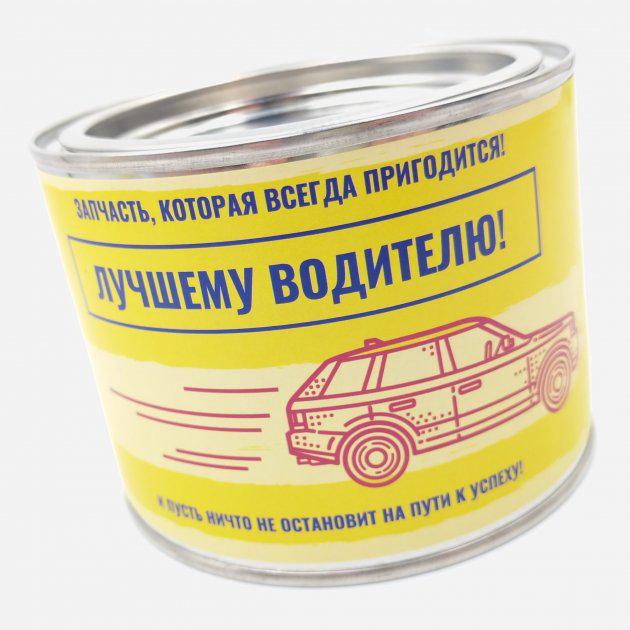 Набір шкарпеток подарунковий Лео Кращому водію в банці р. 42-44 3 пари Чорний (6400005573) - фото 2