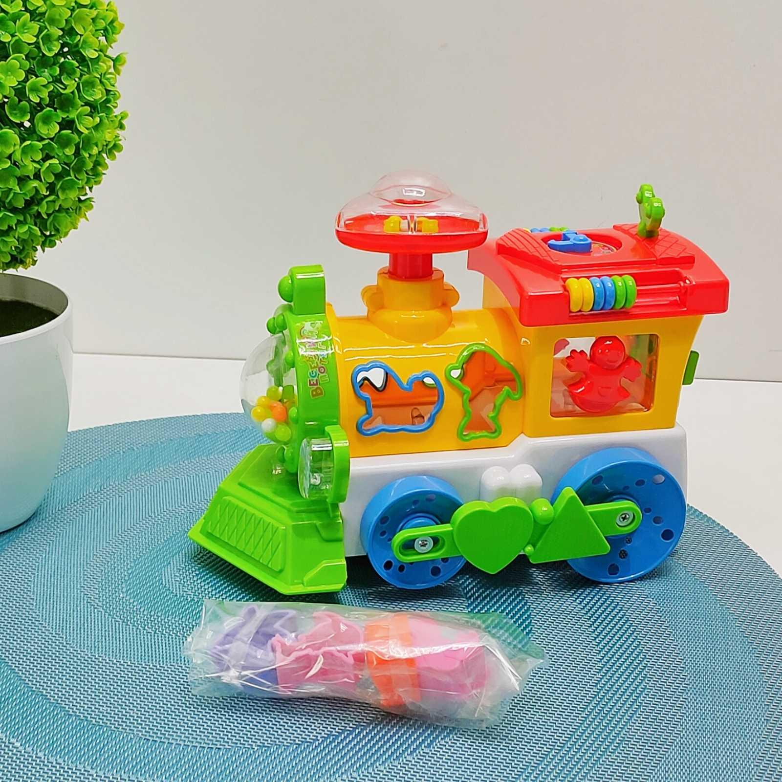 Паровоз розвиваючий TK Group на батарейках пищалка на трубі/підсвічування українське озвучування Червоно-жовтий (93866) - фото 8 Паровоз розвиваючий TK Group на батарейках пищалка на трубі/підсвічування українське озвучування Червоно-жовтий (93866) - фото 8