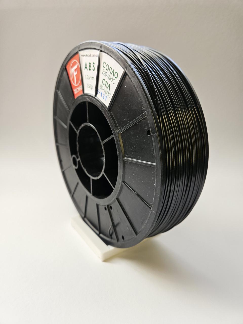 Нить для 3D печати АБС Techfil марка 121 1,75 мм Черный