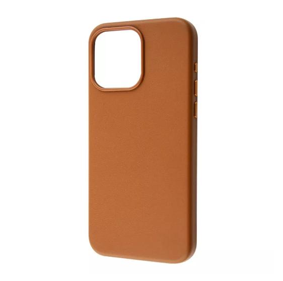 Чехол-накладка для телефона WAVE Premium Leather Edition Case with Magnetic Ring - iPhone 15 umber (512260808)
