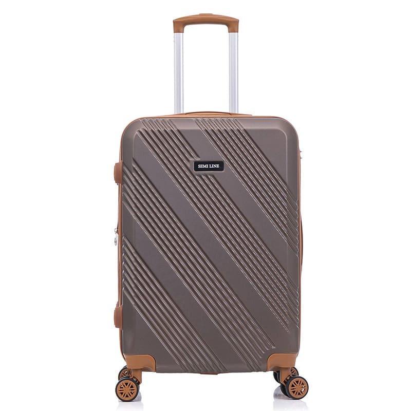Валіза SEMI LINE 24" M 69/82 л Brown (DAS303356) - фото 2