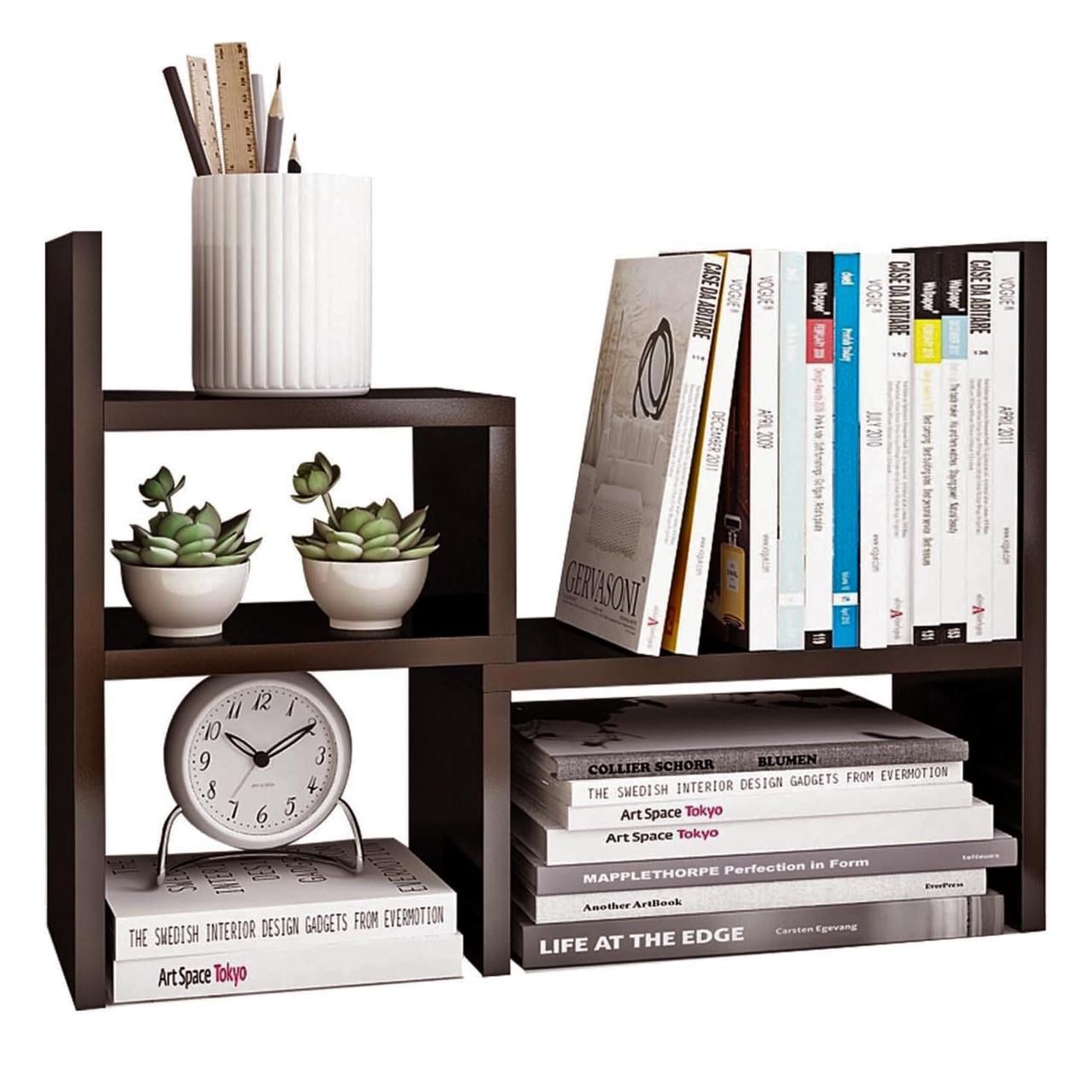 Полка книжная настольная из дерева Латинара Мокко (КПА-022510)