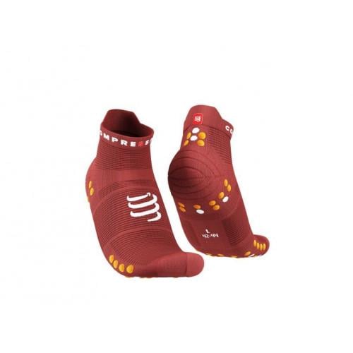 Носки для бега Pro Racing Socks V4.0 Run Low T1 р. 36-39 Spd Apple/Dk Cheddar (12333641) - фото 1