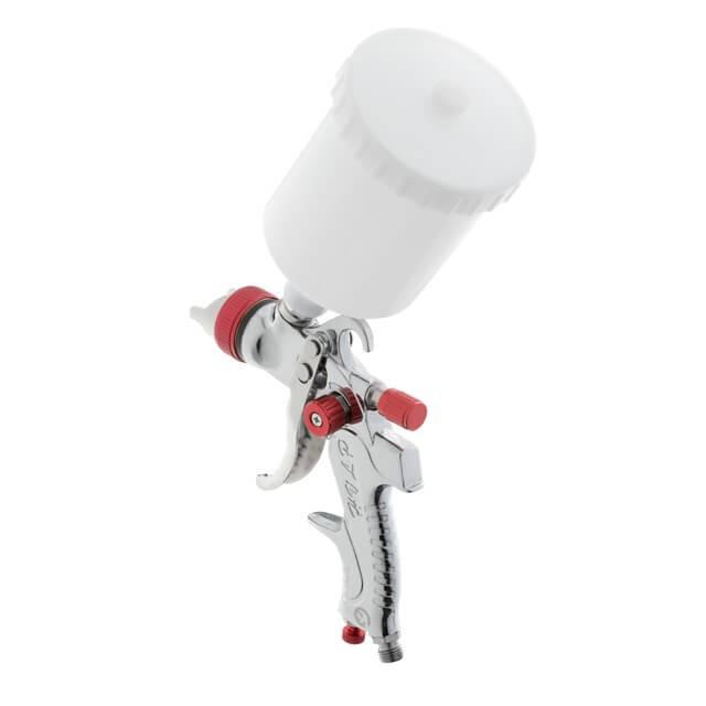 Краскопульт пневматический Intertool PT-0153 HVLP с тремя наборами форсунок 1,3 мм/1,4 мм/1,7 мм пластиковый бачок 3 бар (1651188023) - фото 5 Краскопульт пневматический Intertool PT-0153 HVLP с тремя наборами форсунок 1,3 мм/1,4 мм/1,7 мм пластиковый бачок 3 бар (1651188023) - фото 5