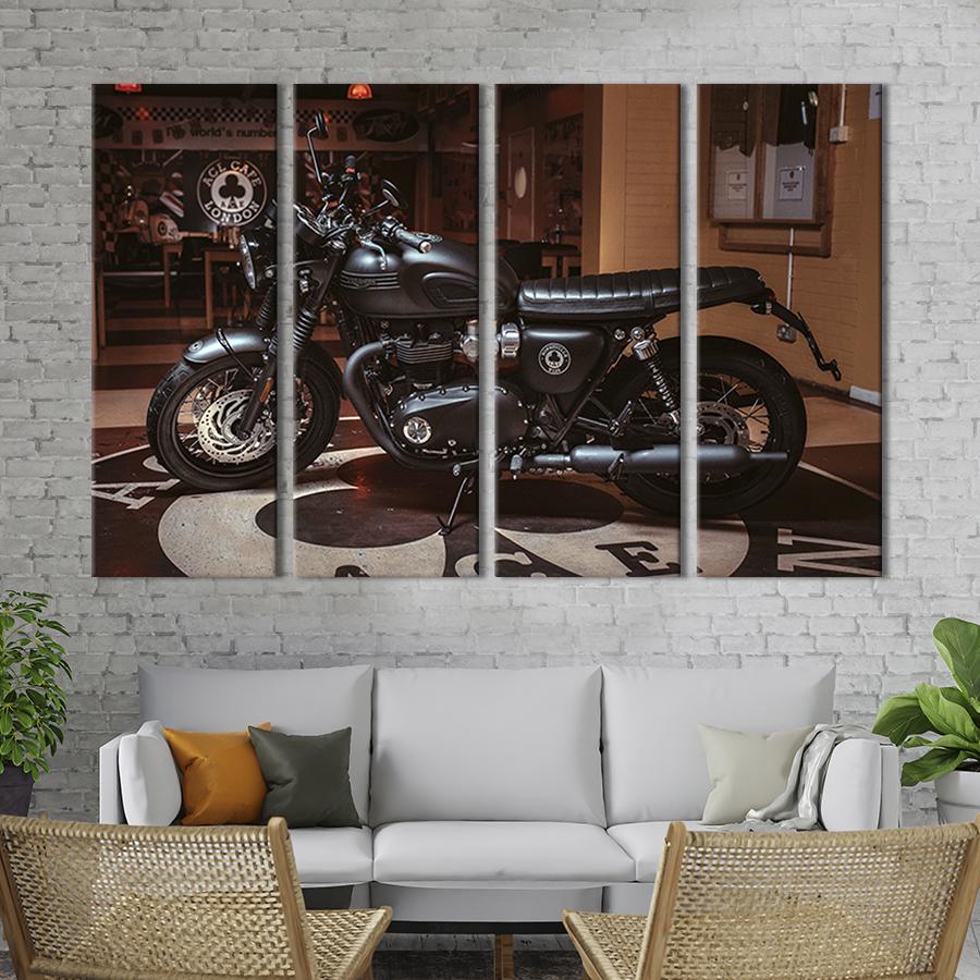 Картина модульная из 4 частей Классический Триумф Бонневилле M 89x53 см (86-41)