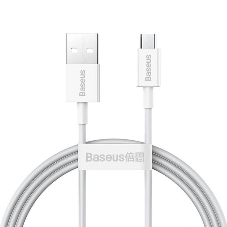 Кабель Baseus Superior Series Fast Charging Micro USB 2A 1 м Белый Кабель Baseus Superior Series Fast Charging Micro USB 2A 1 м Белый
